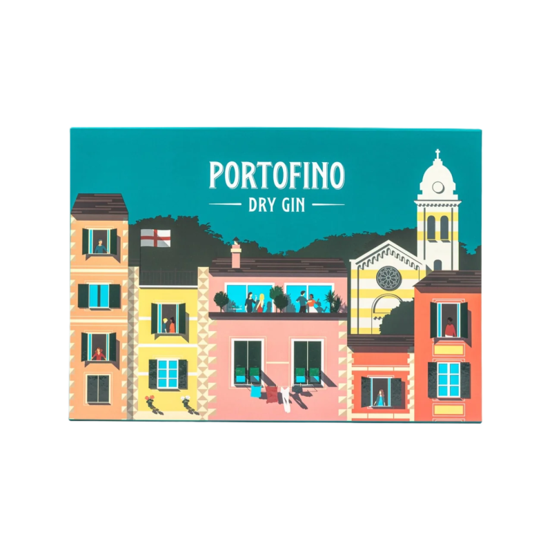 GIN PORTOFINO 50cl 43% + 2 BICCHIERI