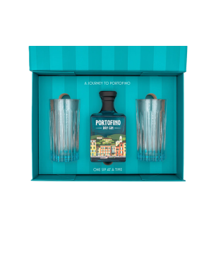 GIN PORTOFINO 50cl 43% + 2 BICCHIERI