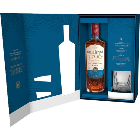 SANTA TERESA 1796 RUM 40% 70cl + 1 BICCHIERE