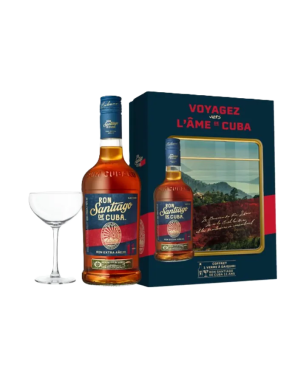 RUM SANTIAGO DE CUBA 11 YEAR GIFT 40% 70cl + 1 BICCHIERE