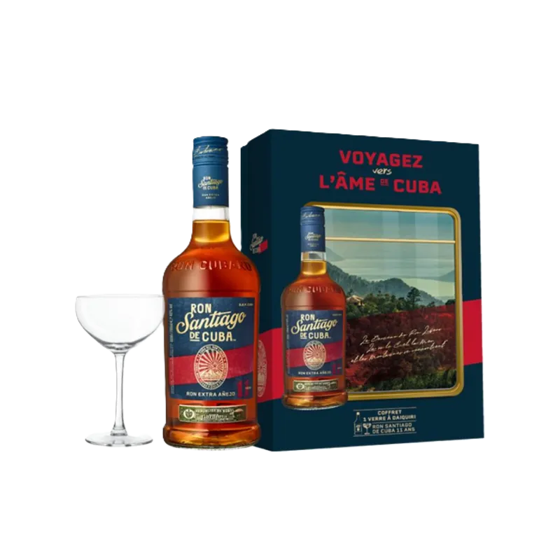 RUM SANTIAGO DE CUBA 11 YEAR GIFT 40% 70cl + 1 BICCHIERE
