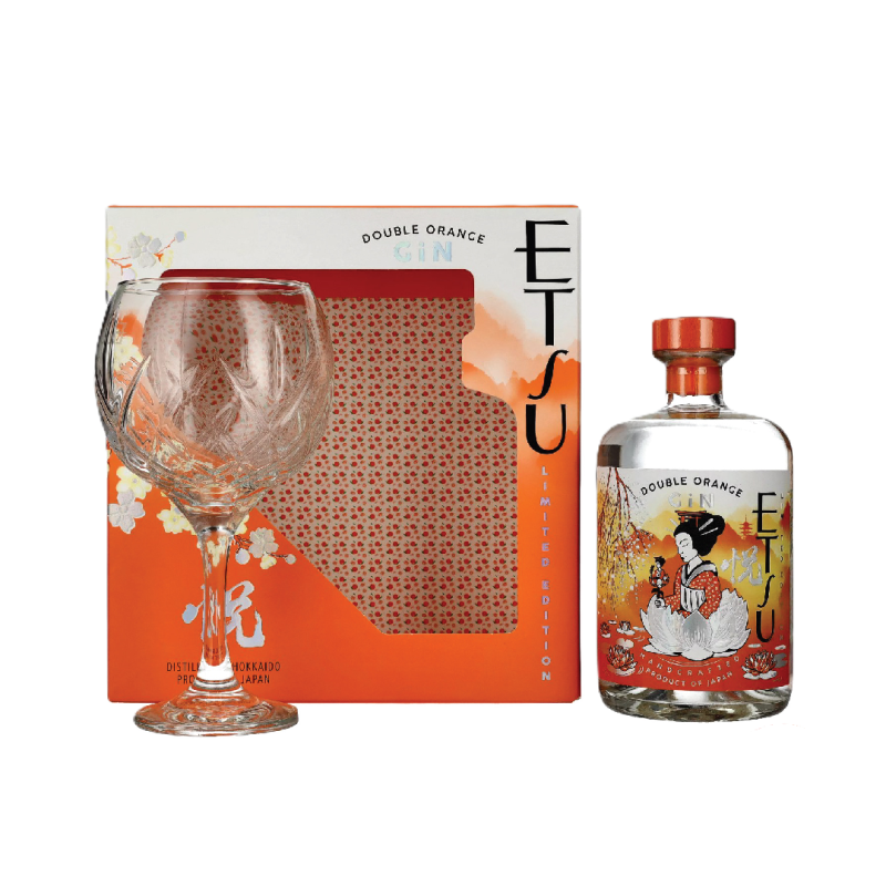 ETSU JAPANESE GIN DOUBLE ORANGE LIMITED EDITION GIFT PACK (+ 1 BICCHIERE COPA)
