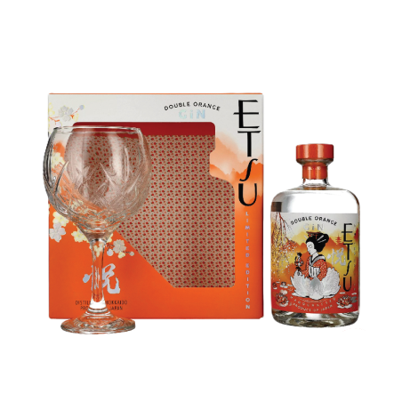 ETSU JAPANESE GIN DOUBLE ORANGE LIMITED EDITION GIFT PACK (+ 1 BICCHIERE COPA)