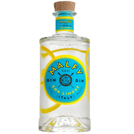 GIN MALFY LIMONE MIGNON VETRO 41% 12*5cl