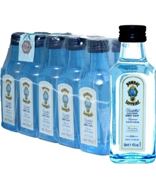GIN BOMBAY SAPPHIRE MIGNON VETRO 40% 12*5cl
