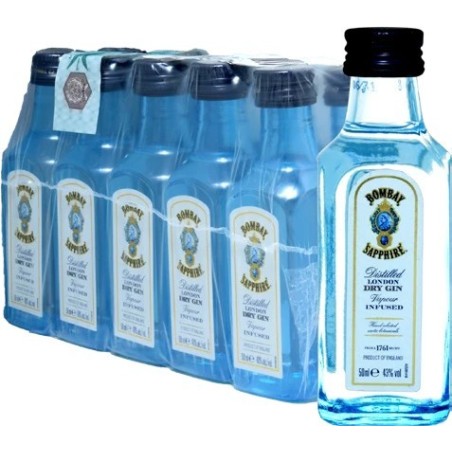 GIN BOMBAY SAPPHIRE MIGNON VETRO 40% 12*5cl