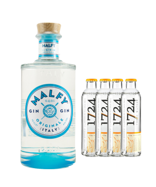 Malfy Gin e Tonic Water "1724" (4x200ml)